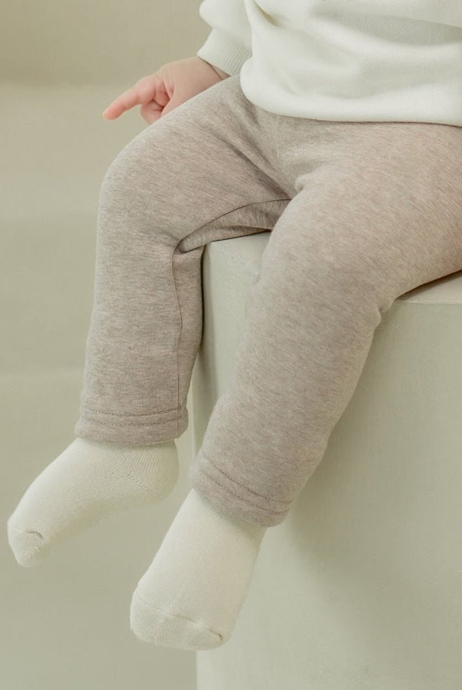 Fluffy Fleece Lined Ribbed Baby Tights