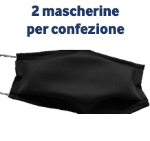 MASCHERINE ADULTO TINTA UNITA - NERO