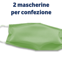 MASCHERINE ADULTO TINTA UNITA - VERDE