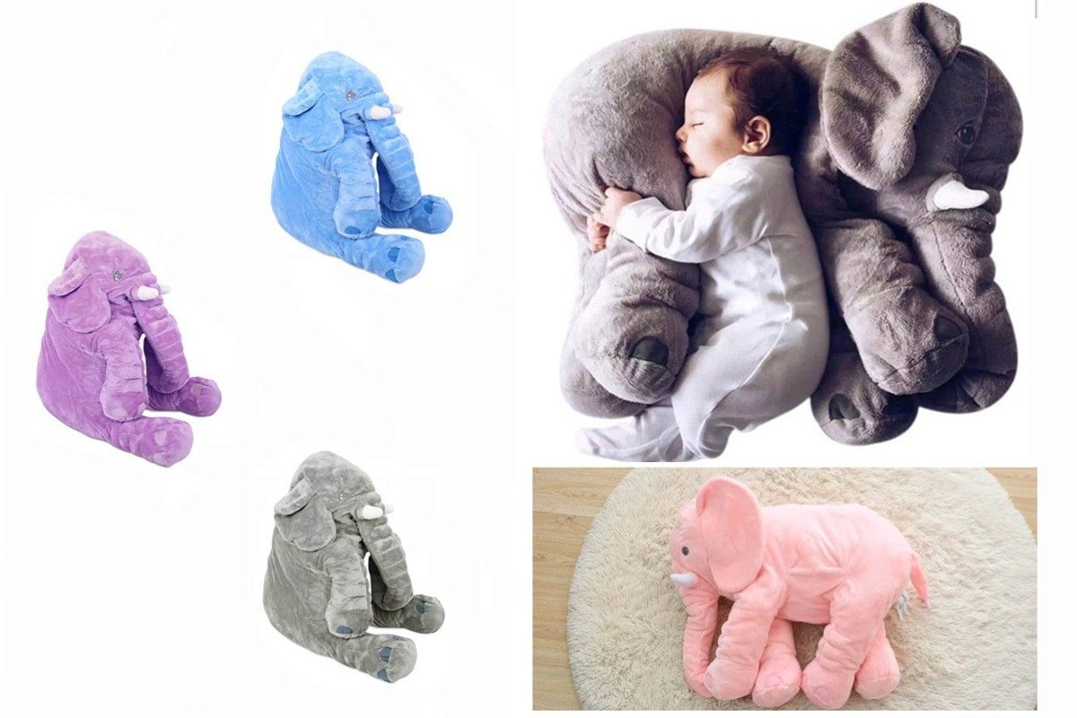 Peluche Elephant Et Coussin Pour Bebe F Geloofy