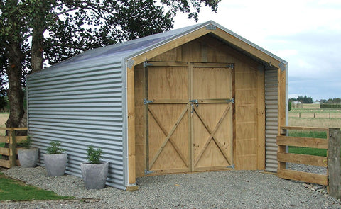 Borderland Shed is great for Motorbike storage