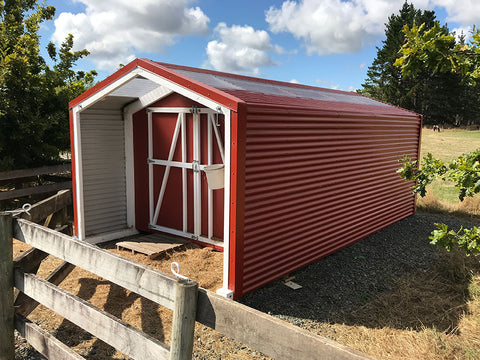 Red Colorsteel Garden Shed