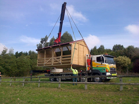Homestead Shelter with Tackroom Delivered by Crane | Outpost Building