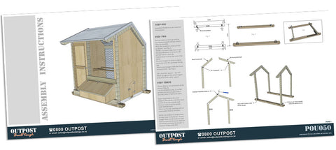 Chicken Coop kitset instructions example