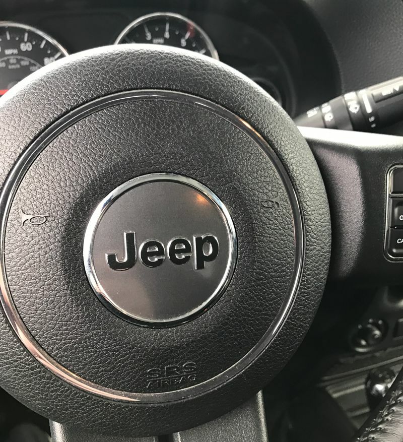 Jeep Wrangler Steering Wheel Emblem Overlay Decal