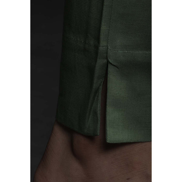 Indian Terrain pista green cotton trouser - G3-MCT0831 | G3fashion.com