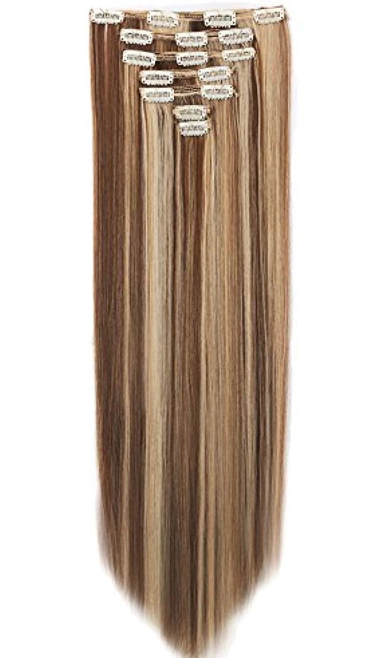 Caramel Brown with Blonde Highlights 26” 225g - Straight – Luhsynna Co.