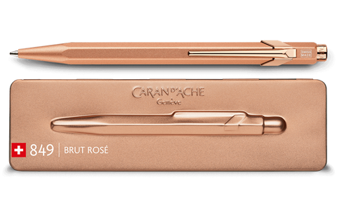 Give caran d’ache 849 brut rose pen in gift to someone who has everything