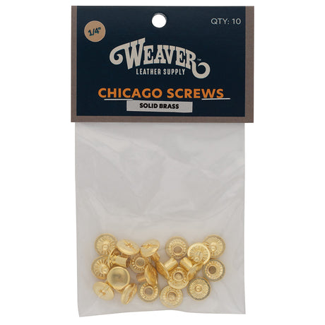 Weaver Leather Chicago Screw Handy pk., Floral Nickel Brass, 3/16 in. Post  Diameter, 6 pk. at Tractor Supply Co.
