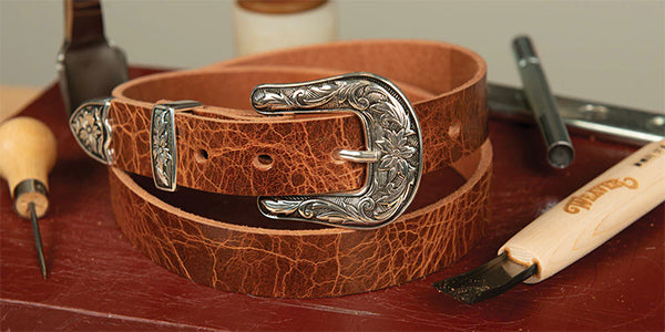 Adding a Buckle to a Belt Blank 