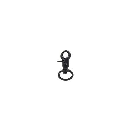 Ohio Travel Bag 1/2 Matte Black, Trigger Swivel Snap Hook, Zinc Alloy-PK5, #P-1276-BLK