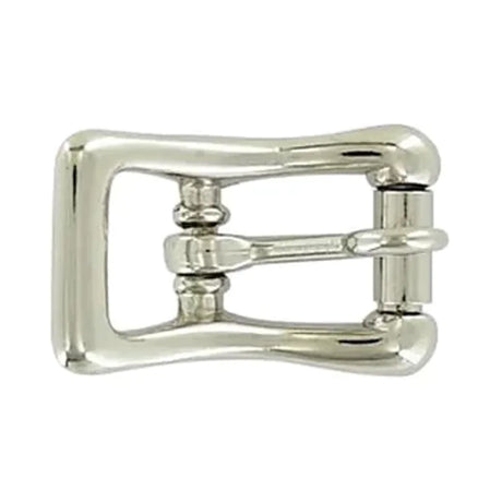 20mm Square Half-Roller Buckle - Nickel, Mac-Lace Leather