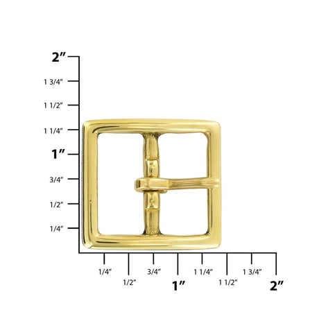 Ohio Travel Bag-Buckles-1 1/4 Nickel, Center Bar Buckle, Solid Brass,  #899-1-1-4-N-$4.30