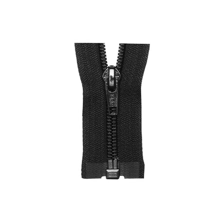 YKK #5 24 Nylon Coil Reversible Jacket Zipper - Black (580)