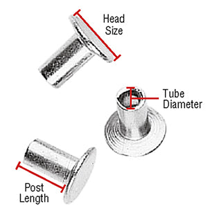 KYDEX RIVETS DOUBLE CAP 10 PACK – Knife and Gun Finishing Supplies