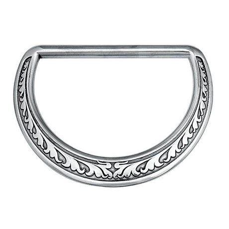 Saddle D-Ring with Clip Nickel Plated, 1 - Weaver Leather Supply