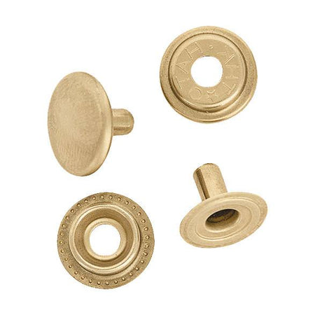 Line 20 Snaps Brass Plated pkg of 10 - Leathersmith Designs Inc.