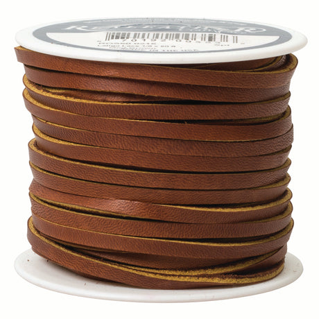 Realeather Latigo Lace Spool, 1/8X50', Dark Brown