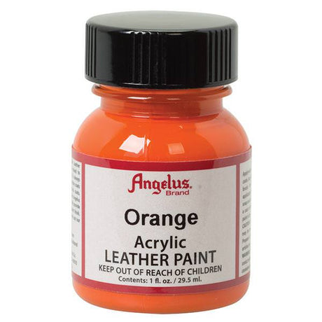 Angelus Leather Paint Orange 1oz Bottle