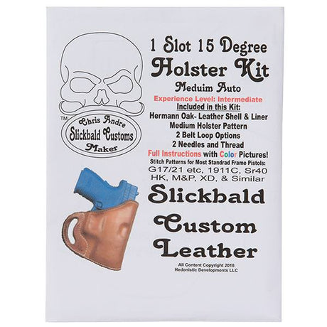 Holster Kit from Slickbald Custom Leather, 2 Slot 15 Degree, Full Size  Revolver - Weaver Leather Supply