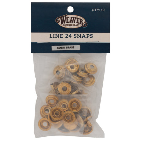 Line 24 Brass, Dot Durable Long Cap, Solid Brass, #10127-SB – Weaver  Leather Supply