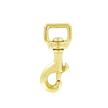 1 Brass, Bolt Swivel Snap Hook, Solid Brass, #P-1930