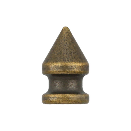 12mm Brass, Spike Stud with Screw, Solid Brass, #C-1551-SB
