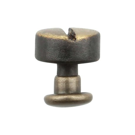 8mm Brass, Spike Stud with Screw, Zinc Alloy - PK10, #C-1167-BP