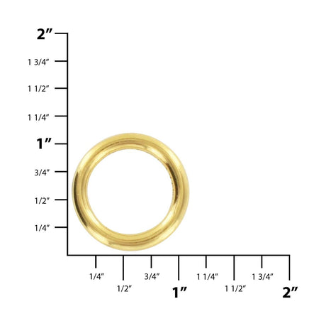 Solid Brass 3/4” Cast End Bar Roller Buckle