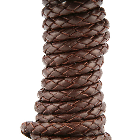 3mm Dark Brown, Braided Bolo Cord, Leather, #M-1632-DKBRO – Weaver