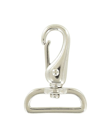 1 1/2 Shiny Nickel, Lever Swivel Snap Hook Beveled, Zinc Alloy, #P-28 –  Weaver Leather Supply