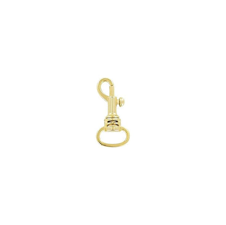 1 Shiny Gold, Bolt Swivel Snap Hook, Zinc Alloy, #P-1032-GOLD