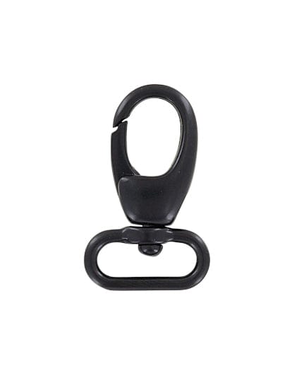 3/4 Matte Black, Lever Swivel Snap Hook, Zinc Alloy, #P-2275-BLK