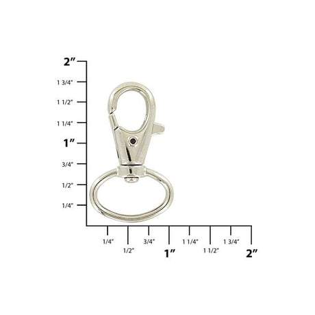 2 Shiny Nickel, Trigger Swivel Snap Hook, Zinc Alloy, #P-3140-NIC – Weaver  Leather Supply