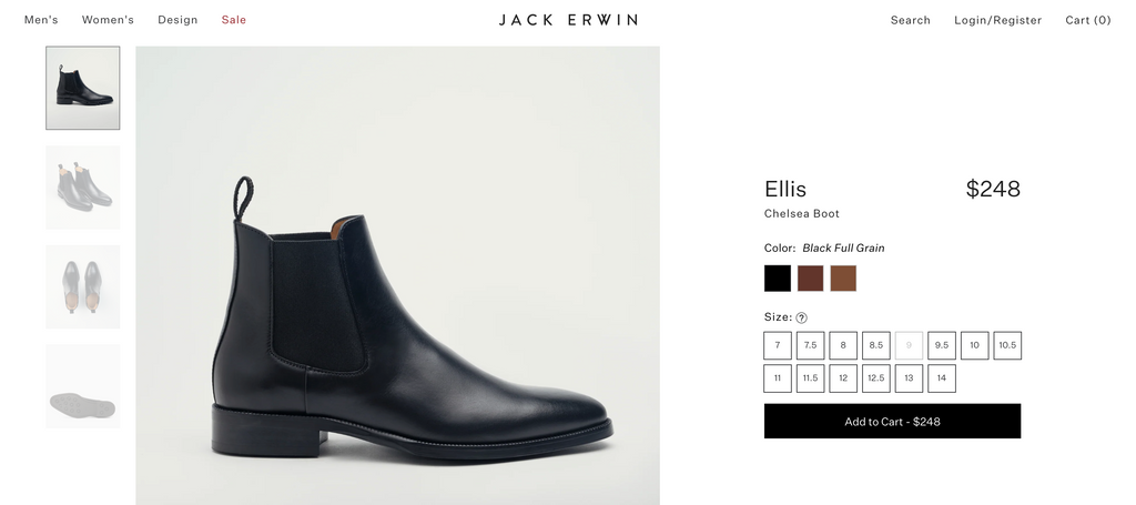 jack erwin chelsea boots