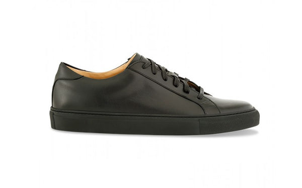 Dress Sneakers In Black With Black Outsole – Ace Marks