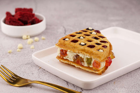 Berries And Cream Waffle Sandwich | Frozen Bottle