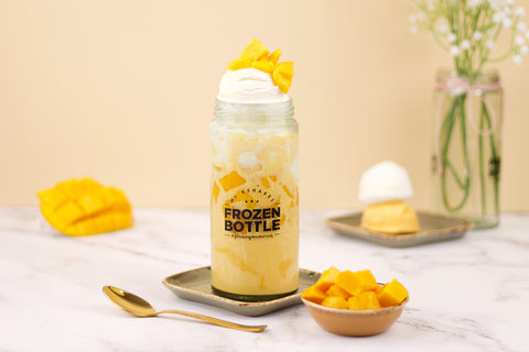 No Bake Mango Cheesecake Mousse Jars Recipe - Easy Mango Dessert