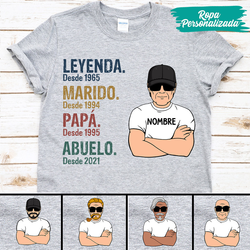 - Abuelo, Papá - Camisetas personalizadas - 0004A040B - Viva La Moda