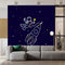 Spaceman With Spaceship Blue Wallpaper