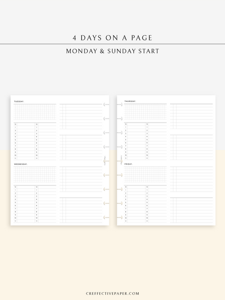 W117 | WO4P, Weekly 24-hour Schedule, To-do List Planner Template ...