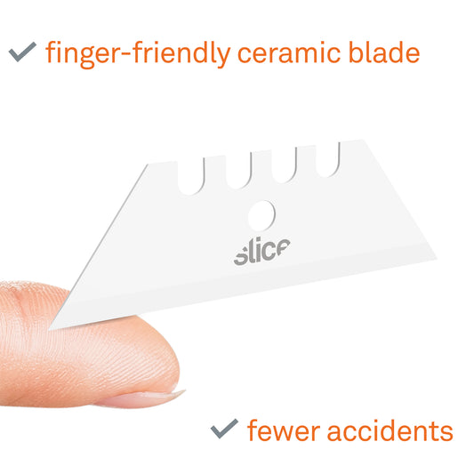 slice 10526 Safety Utility Knife Blades, Rounded Tip, Ceramic Zirconium  Oxide, 3/Pack - 10526