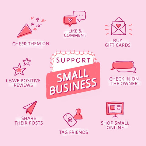Support Small Business Graphic | popdildo.com