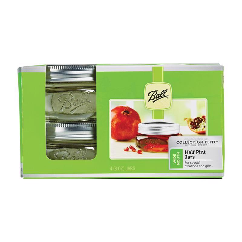 Ball Collection Elite Wide Mouth Canning Jar 8 oz. 4 pk - Total Qty: 4