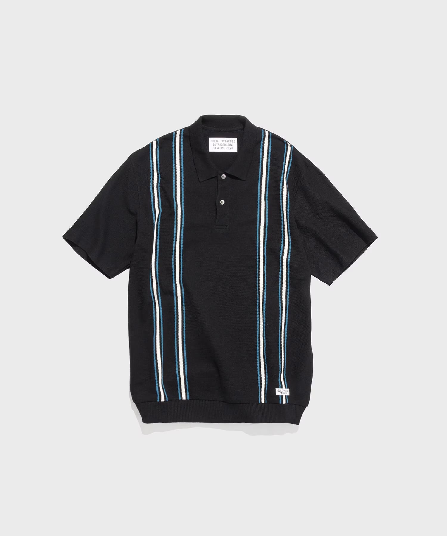 TIGHTBOOTH STRIPE KNIT POLO – unexpected store