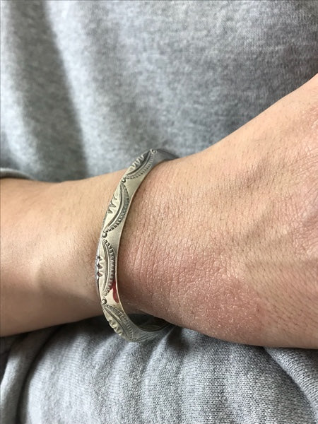 美品 LARRY SMITH TRIANGLE BANGLE シルバー バングル バングル