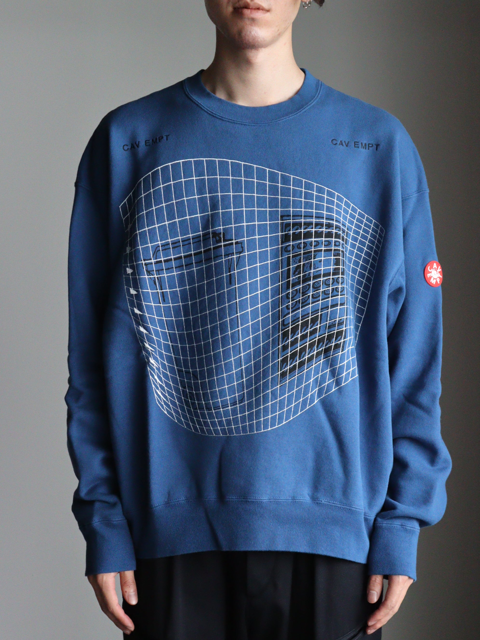 C.E WASTE GRID CREW NECK