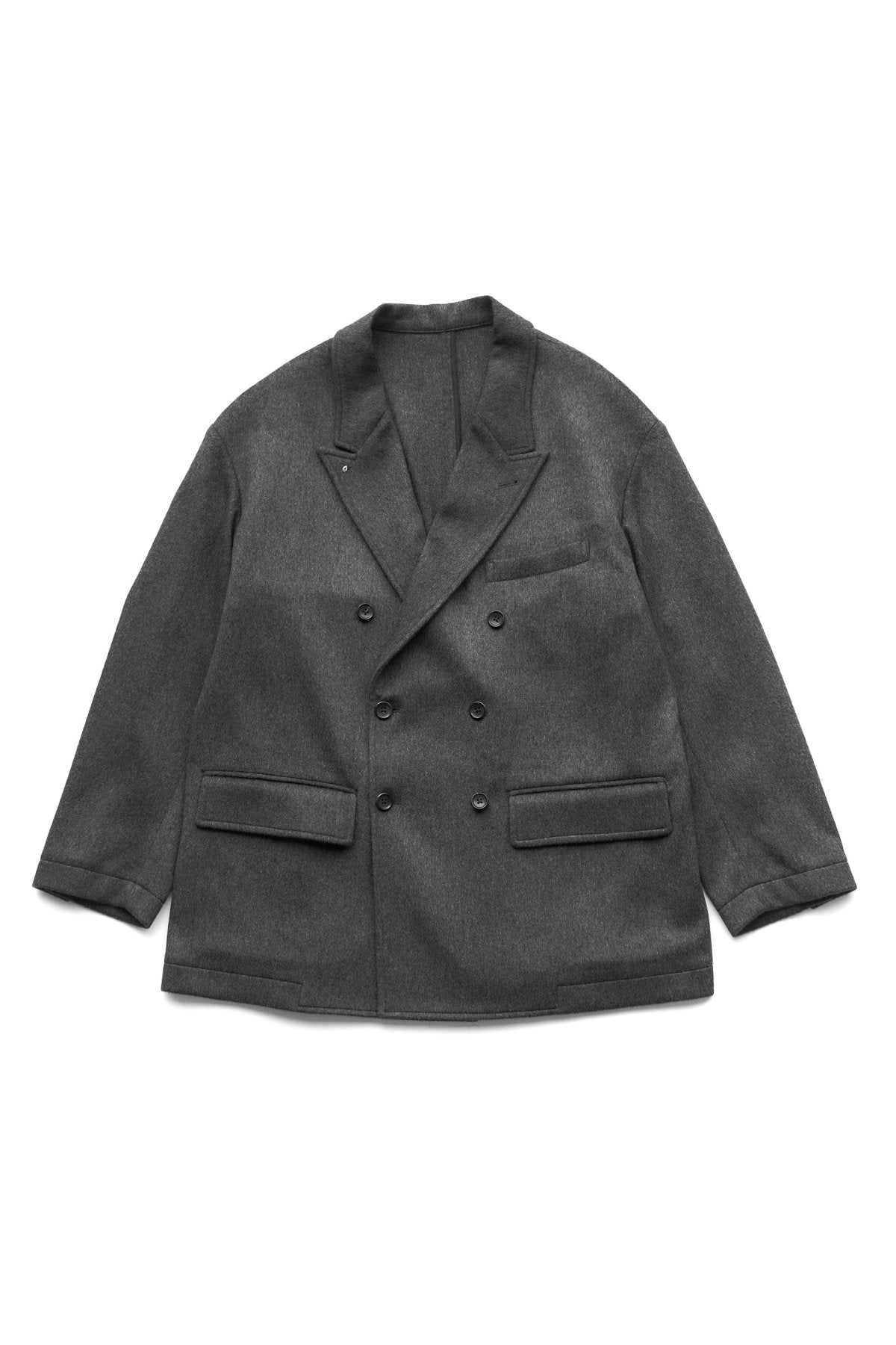 Porter Classic CASHMERE DE GAULLE DOUBLE TAILORED JACKET W/PLATINUM  CHARM(BABY CASH)