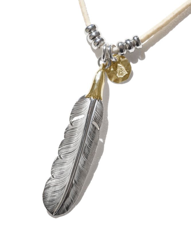 LARRY SMITH LEAF CIRCLE PENDANT NECKLACE – unexpected store