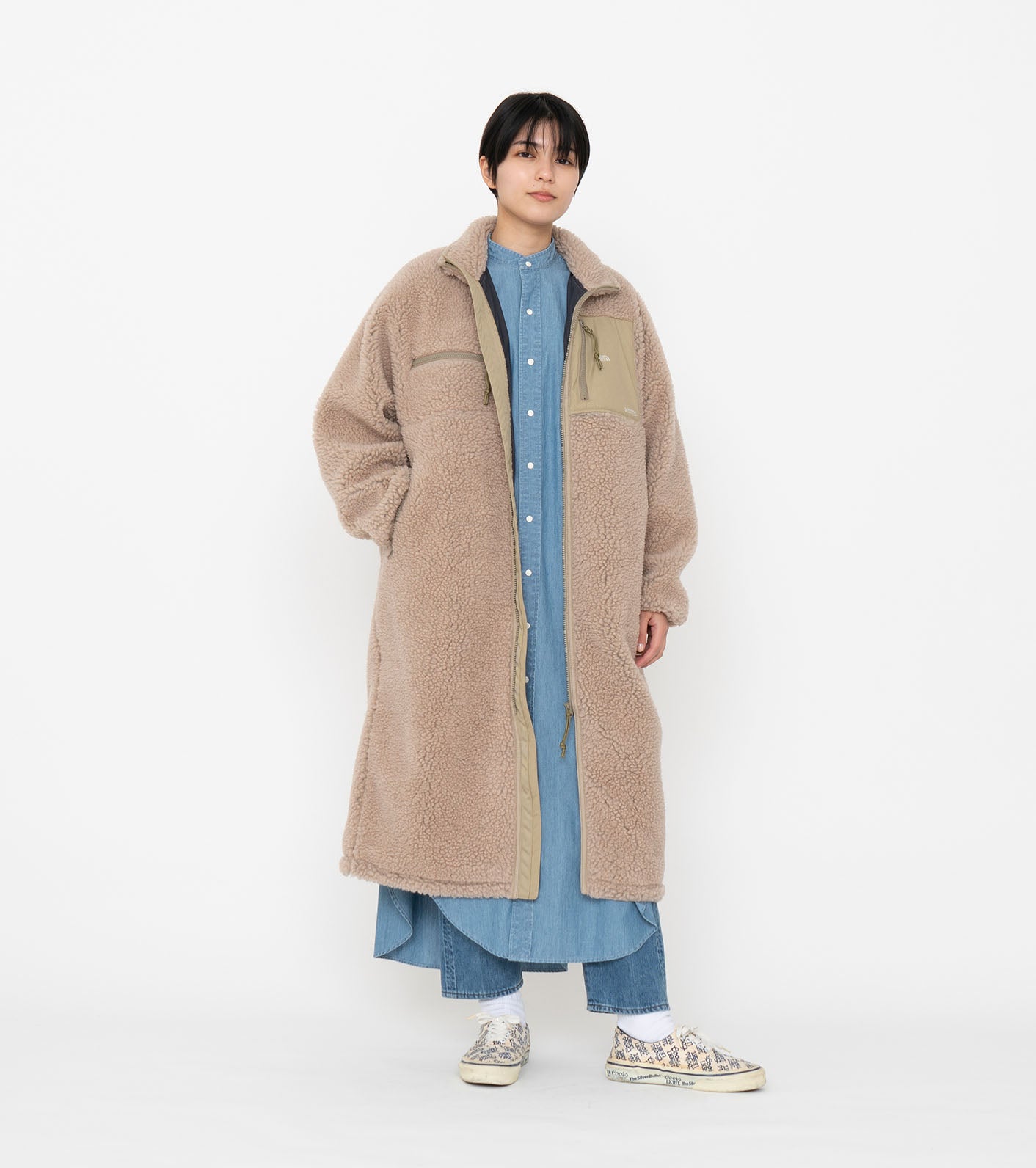 THE NORTH FACE PURPLE LABEL Wool Boa Fleece Field Coat